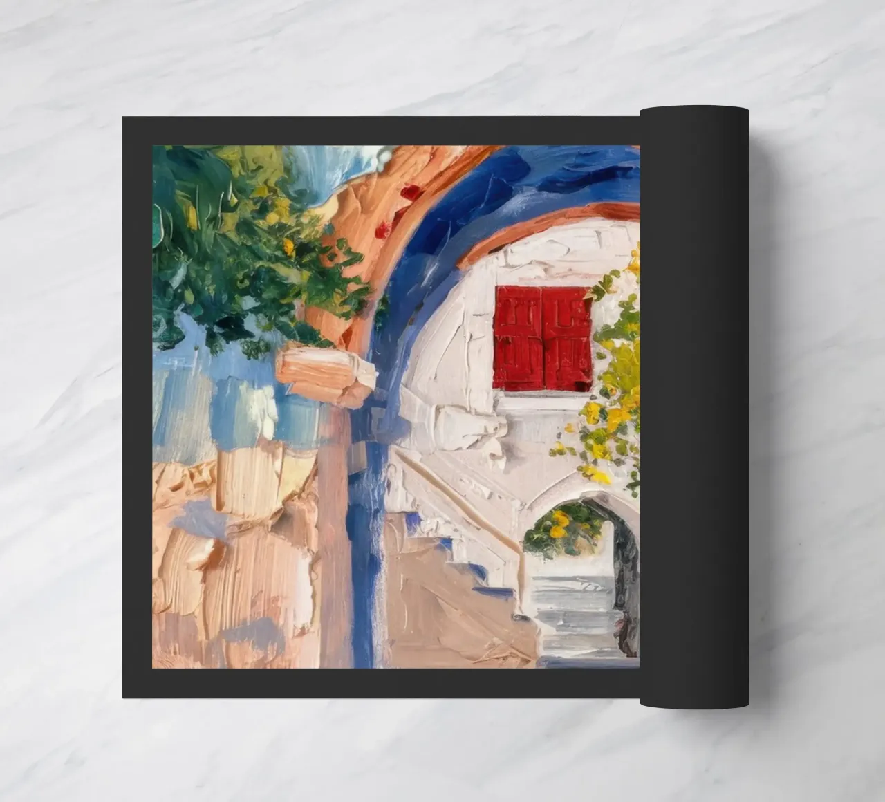 Scorcio di arco illuminato dal sole zerbino da Angkasa Mist