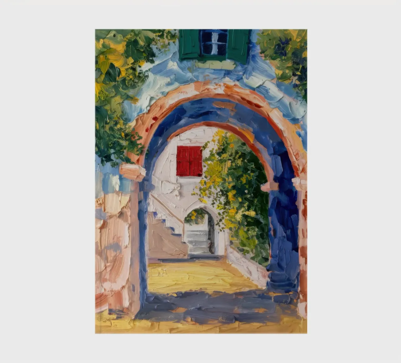 Sunlit Archway Glimpse notebook by Angkasa Mist