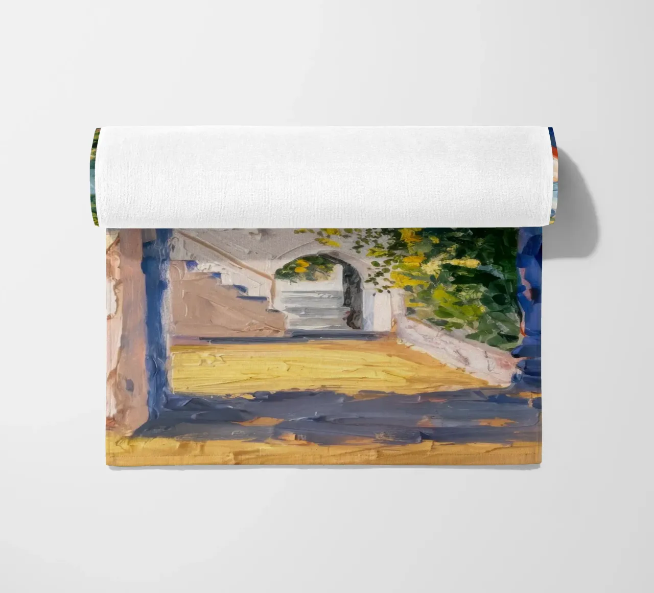 Scorcio di arco illuminato dal sole telo mare da Angkasa Mist