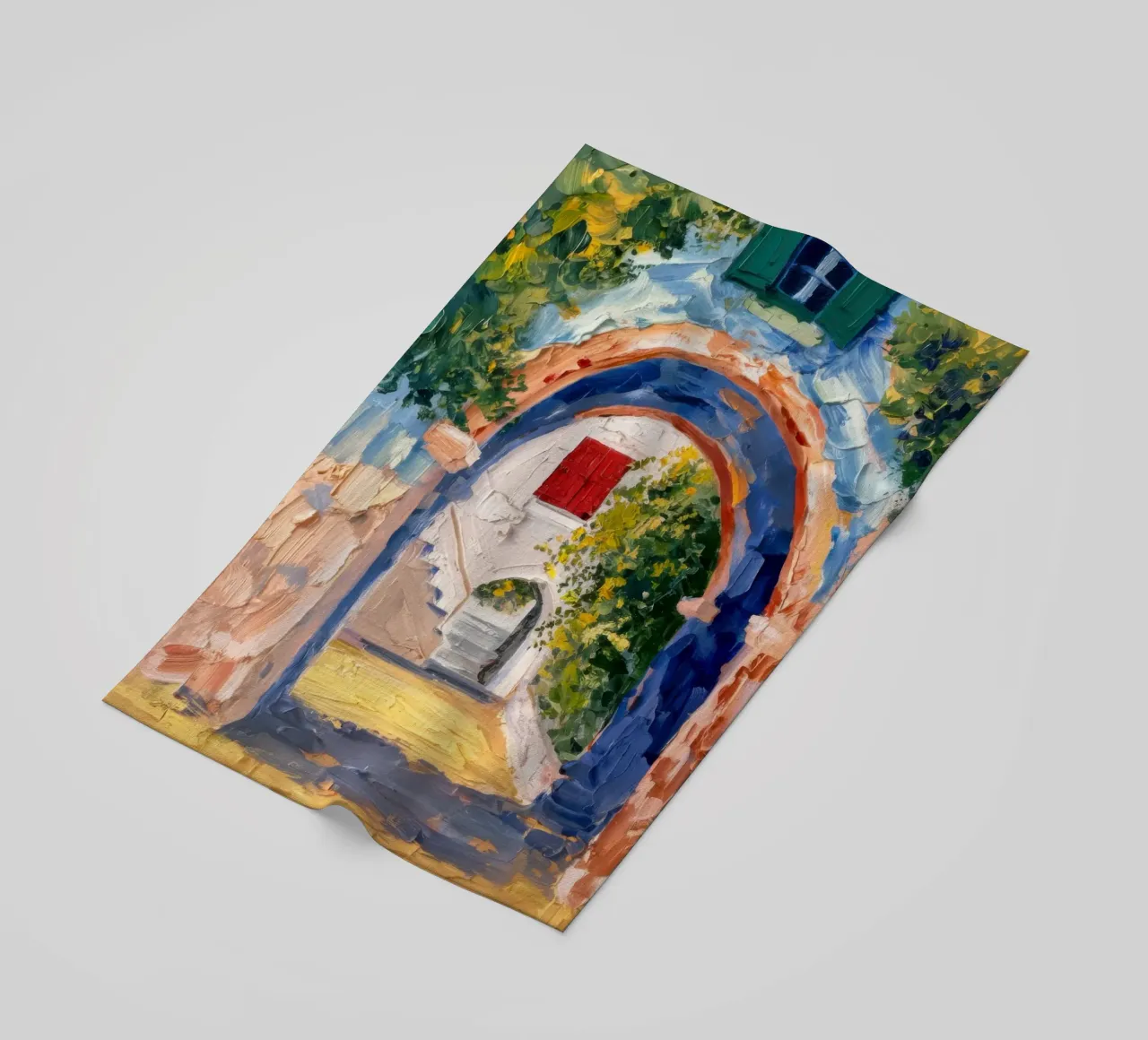 Scorcio di arco illuminato dal sole telo mare da Angkasa Mist