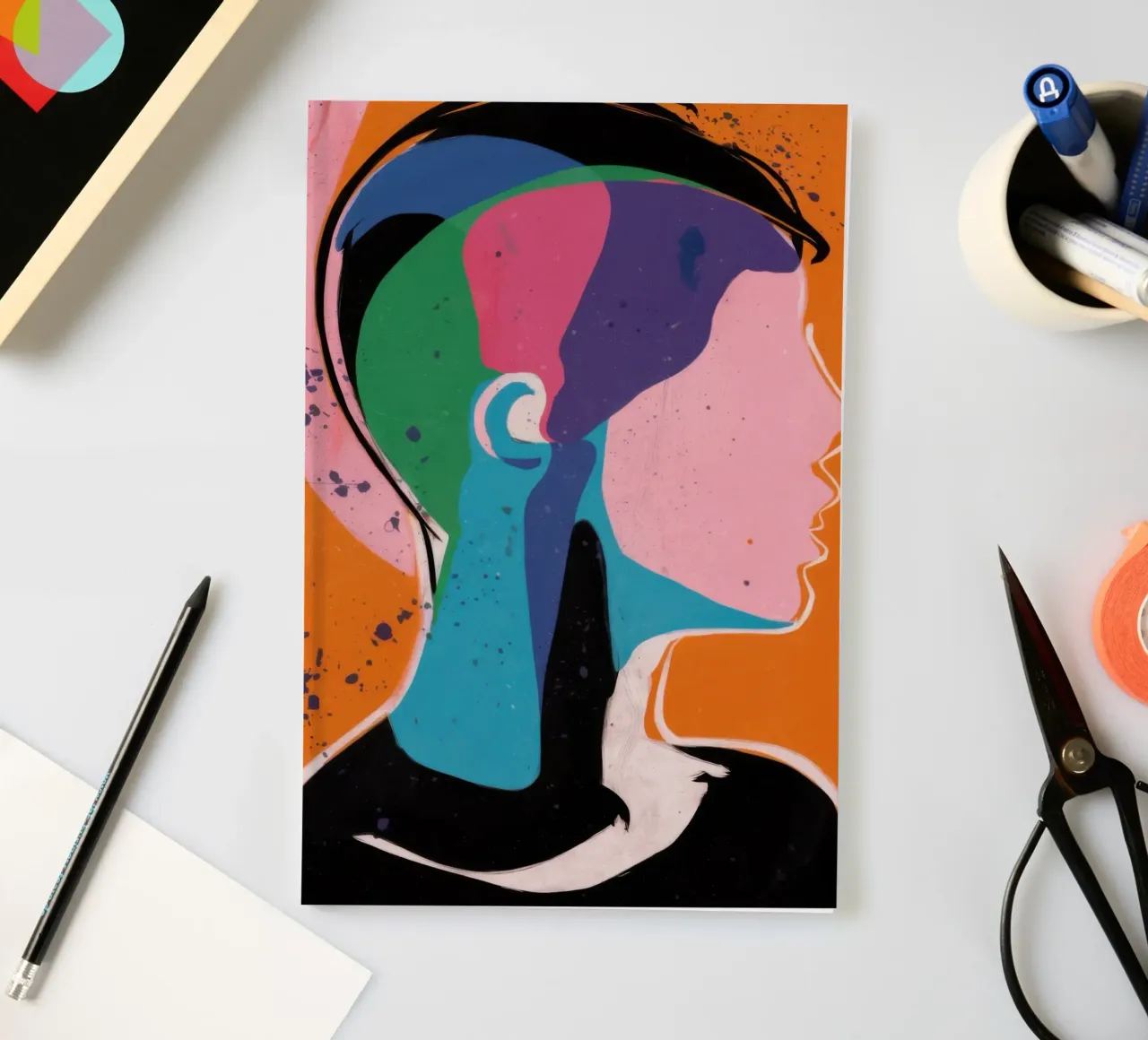 Deconstructed Pastel Form notebook by Katarsis Mann