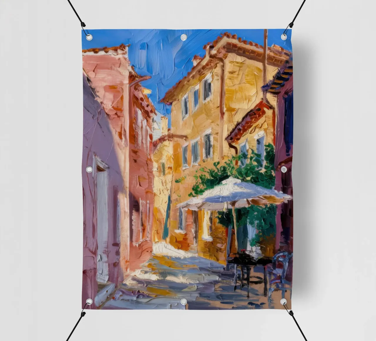 Caffè Tranquil Alley telo in pvc da Angkasa Mist