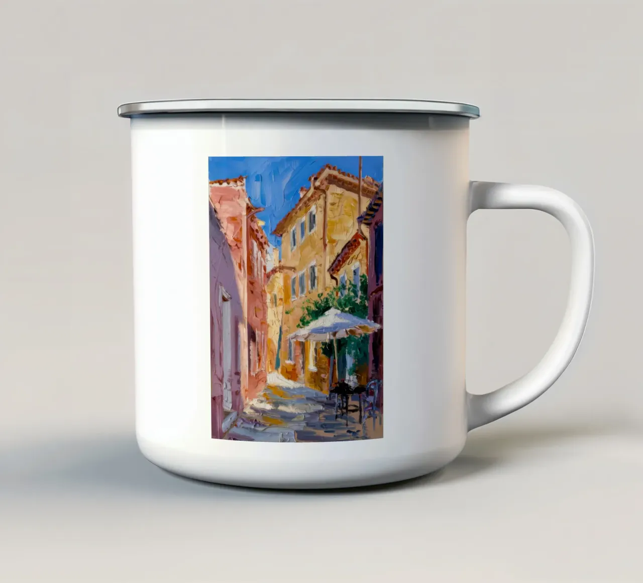Caffè Tranquil Alley tazza in smalto da Angkasa Mist