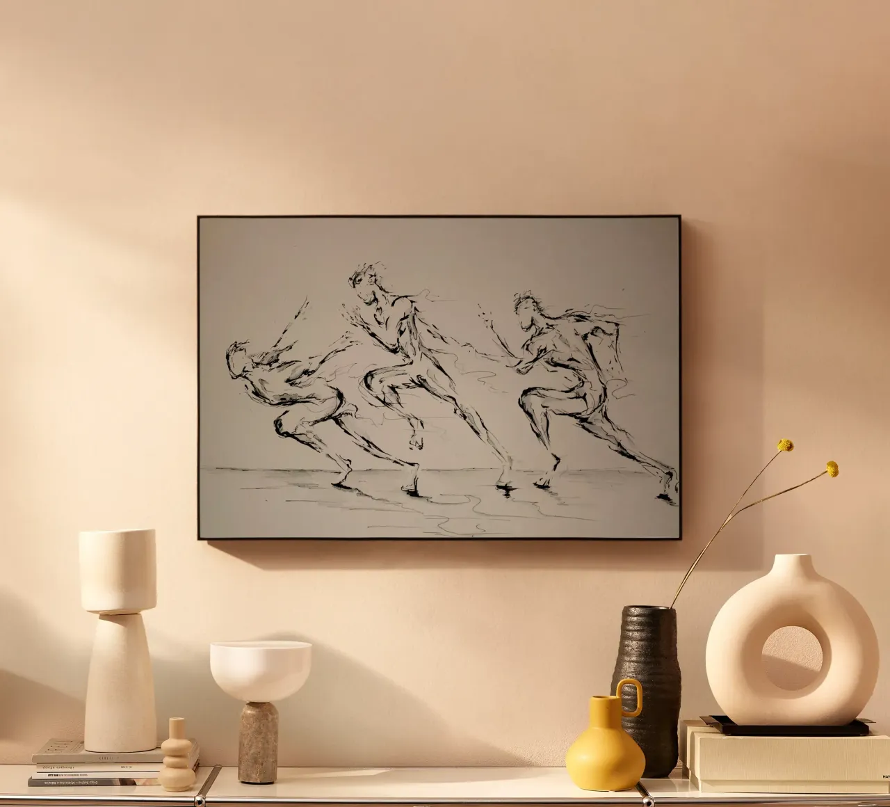 Three Blind Mice acryl van Marc Allante