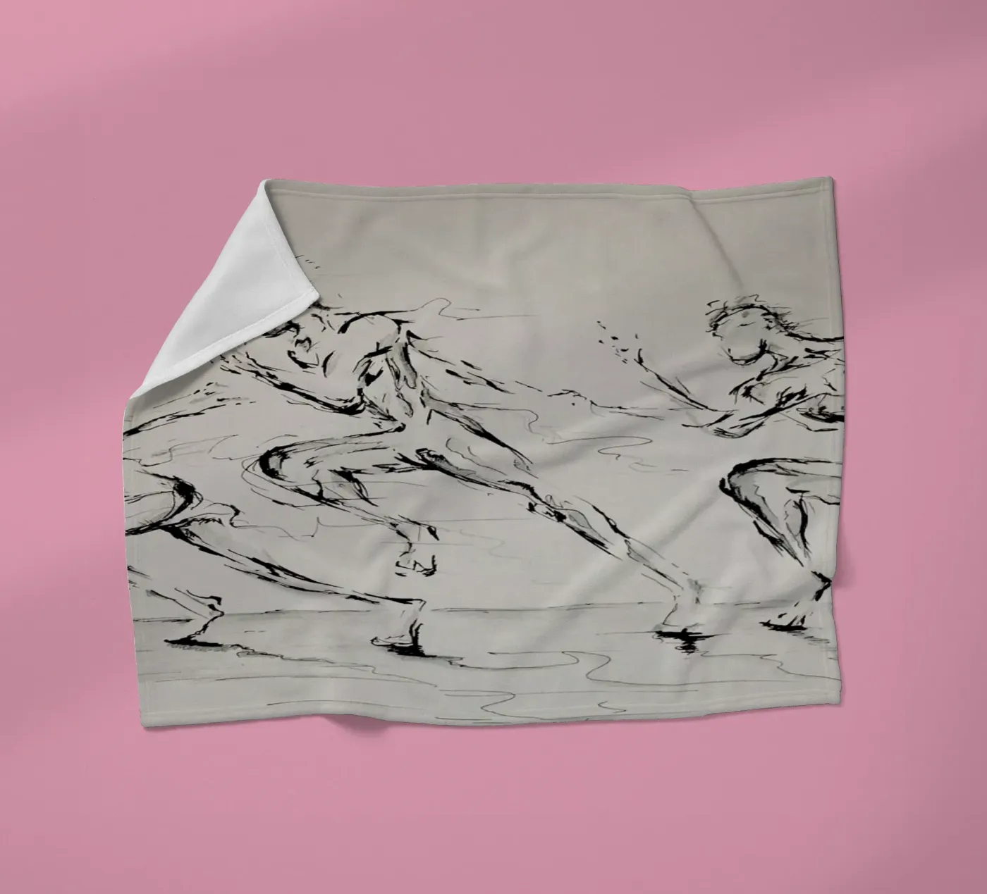 Three Blind Mice fleece blanket by Marc Allante