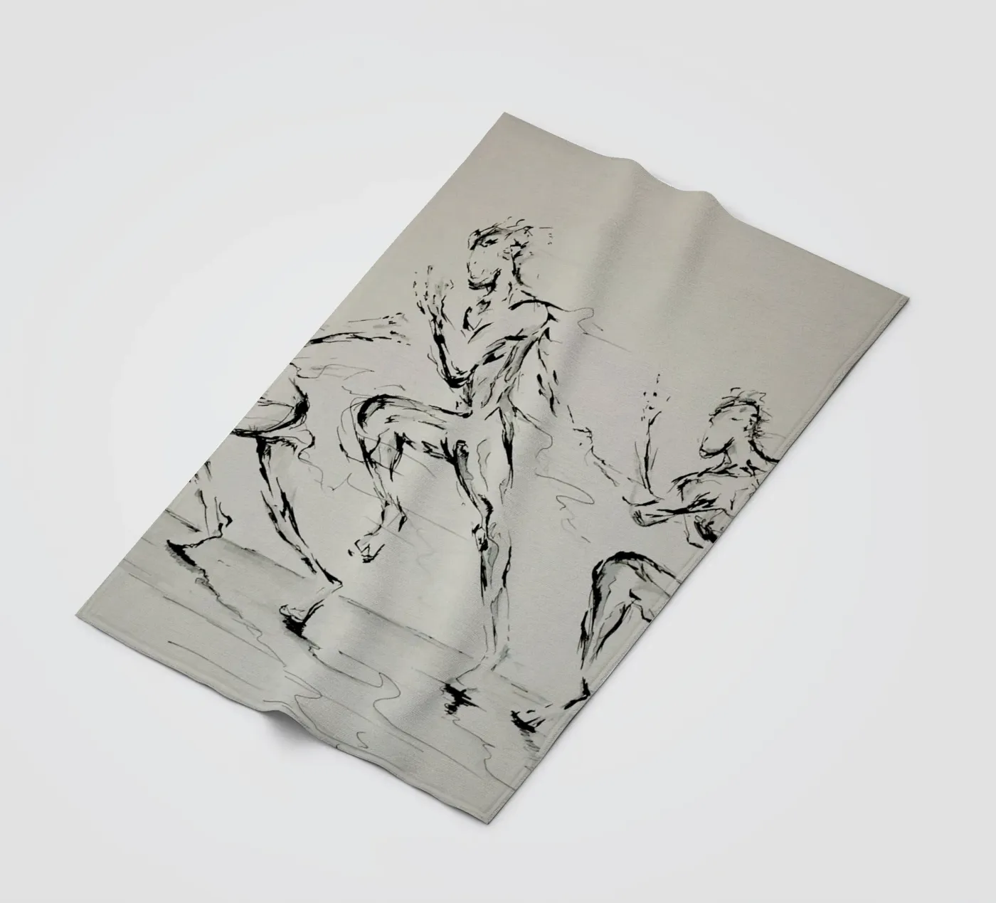 Three Blind Mice fleece blanket by Marc Allante