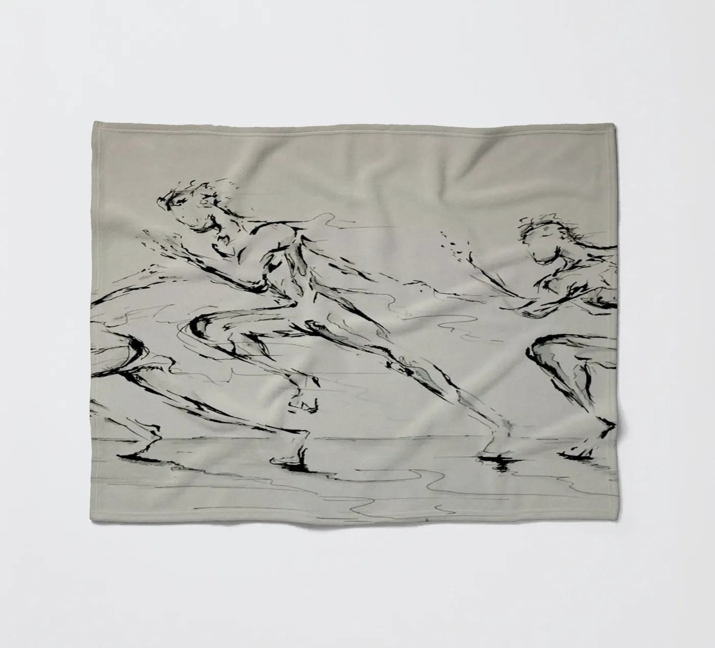 Three Blind Mice fleece blanket by Marc Allante