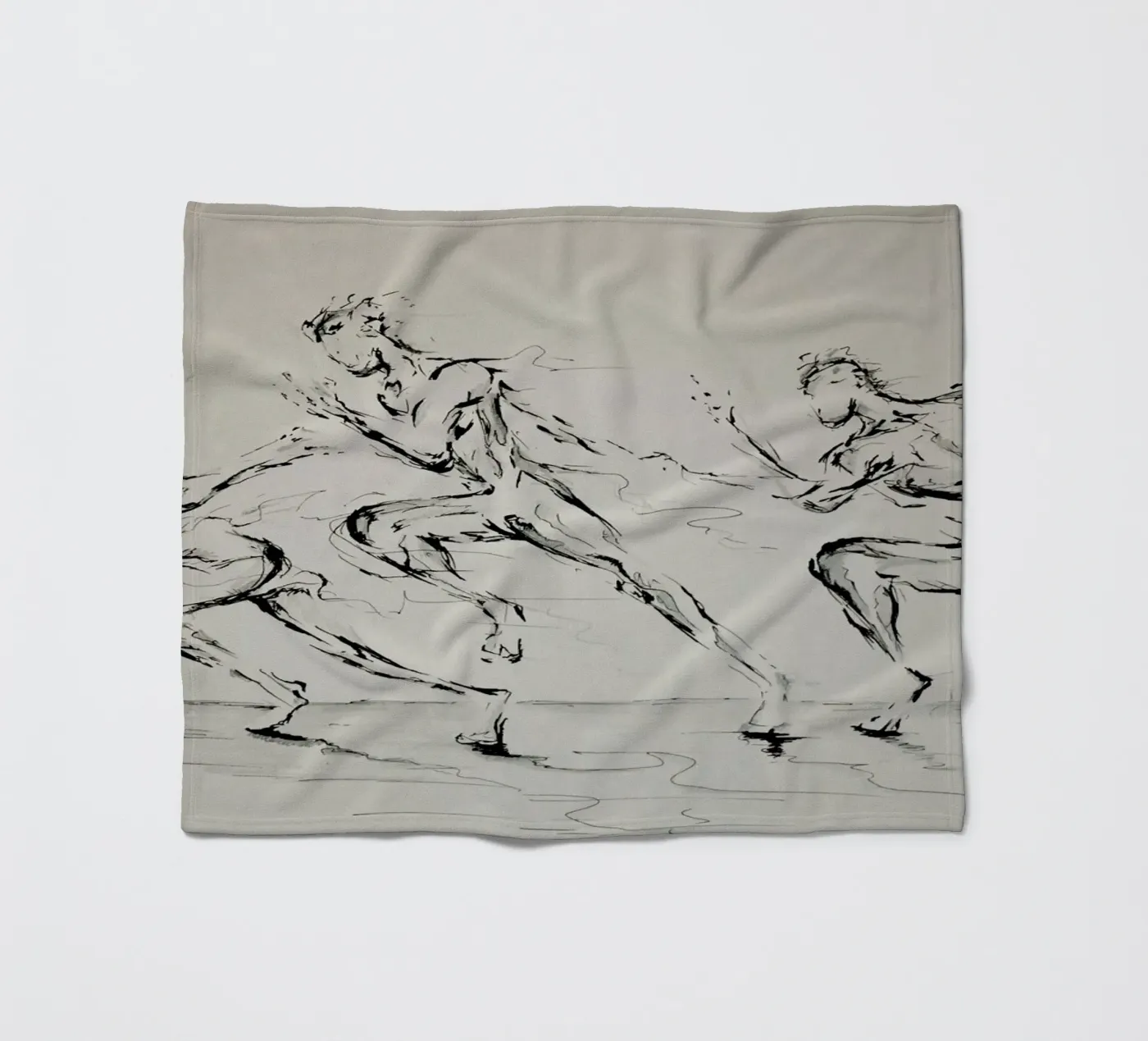 Three Blind Mice fleece blanket by Marc Allante