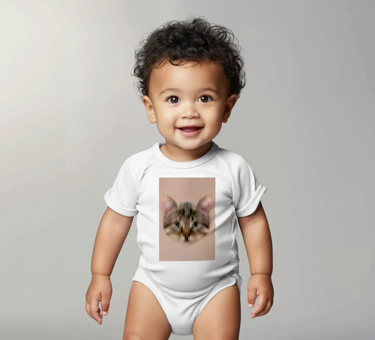 Cat body neonato maniche corte da Nur Mut