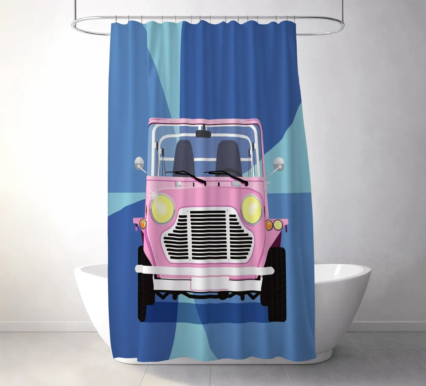 mini Moke Duschvorhang von Raphaël Delerue