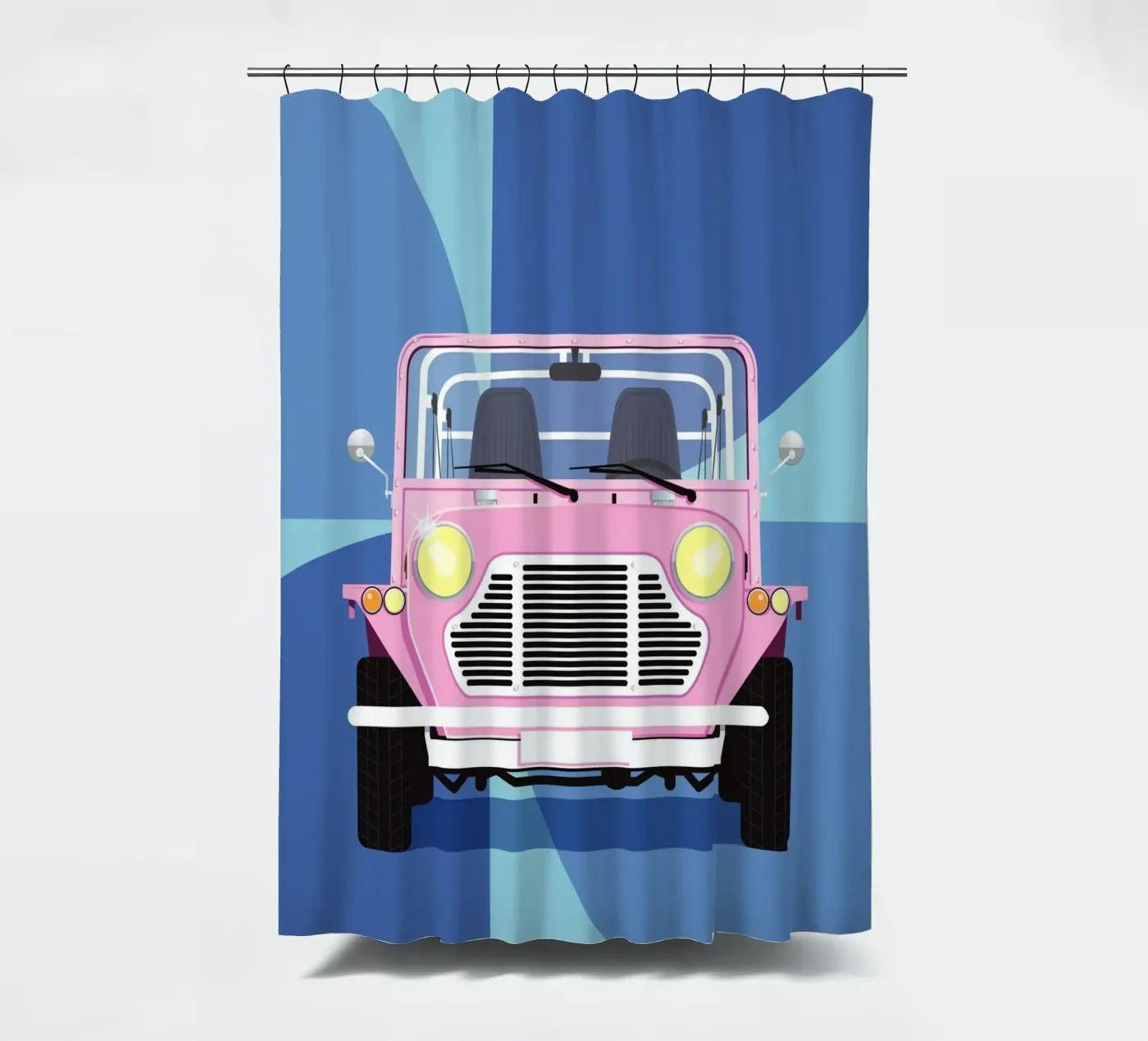 mini Moke Duschvorhang von Raphaël Delerue
