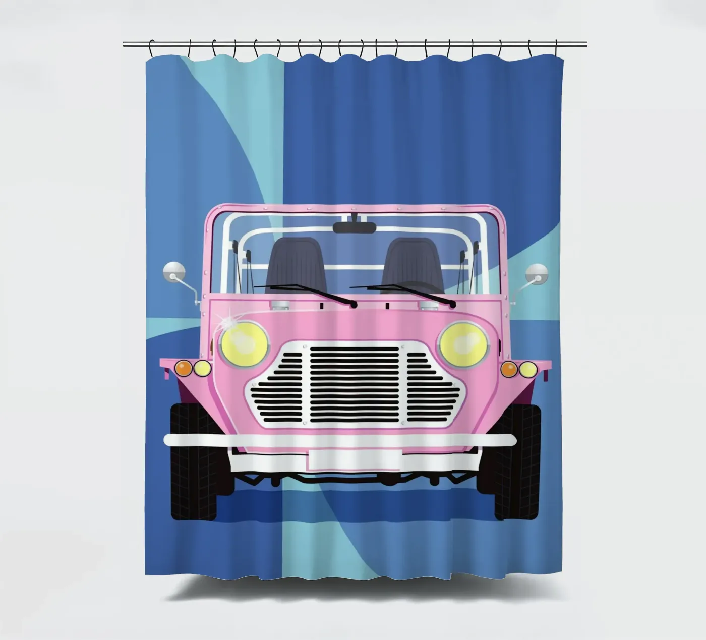 mini Moke Duschvorhang von Raphaël Delerue