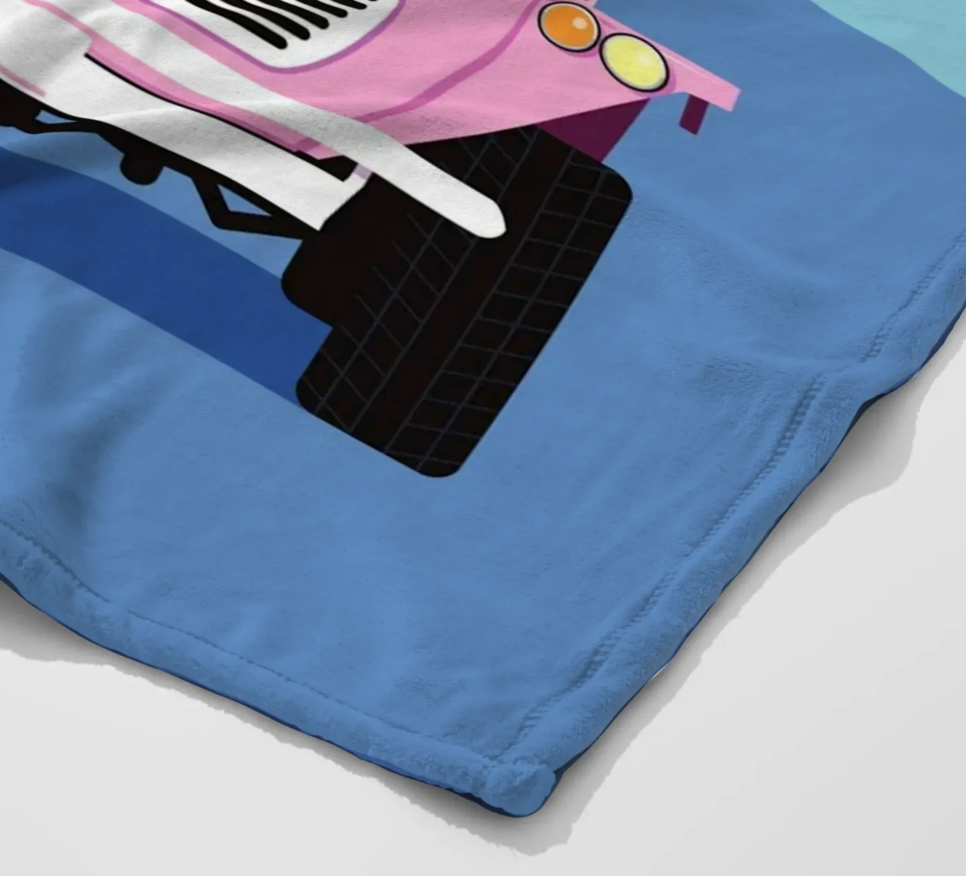 mini Moke fleece blanket by Raphaël Delerue