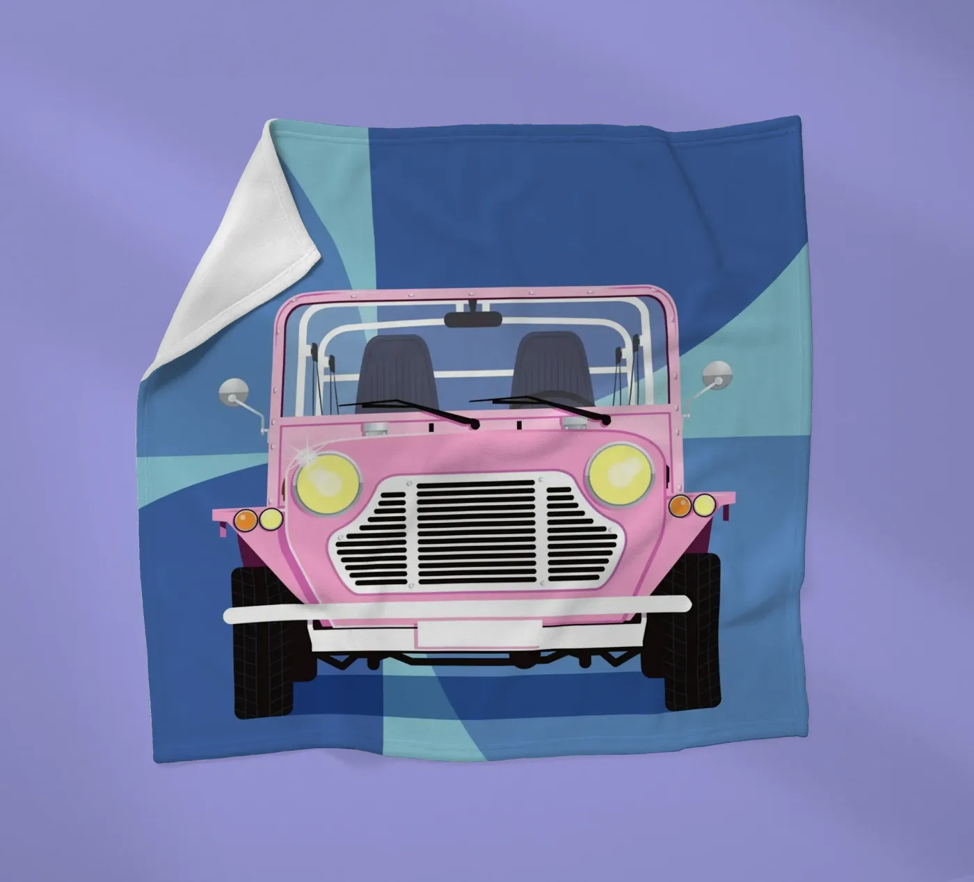 Mini-Moke Fleecedecke von Raphaël Delerue