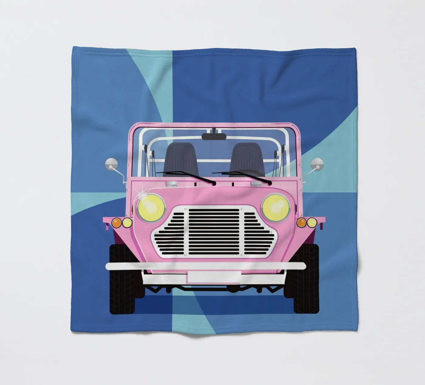 mini Moke fleece blanket by Raphaël Delerue