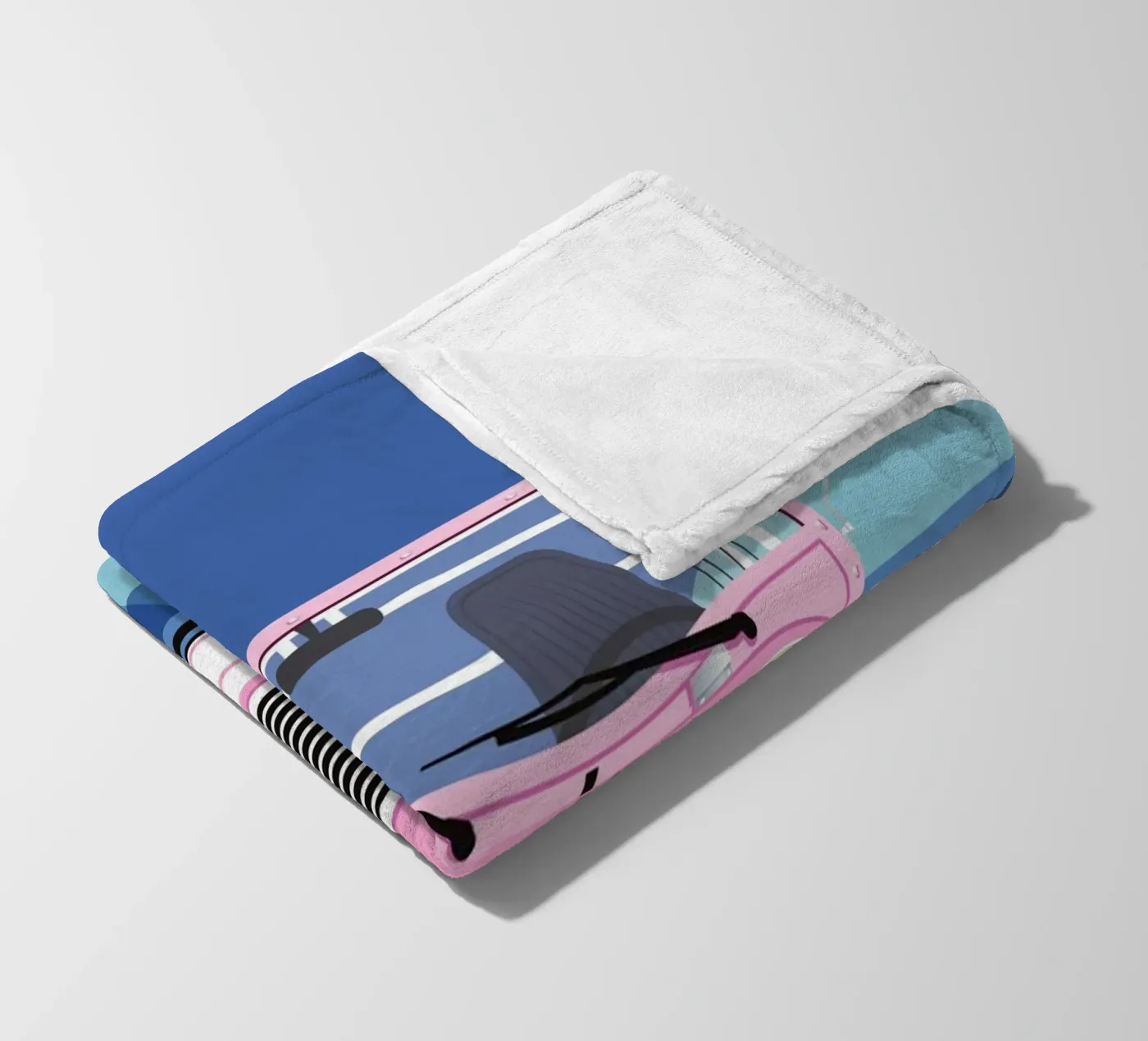 mini Moke fleece blanket by Raphaël Delerue