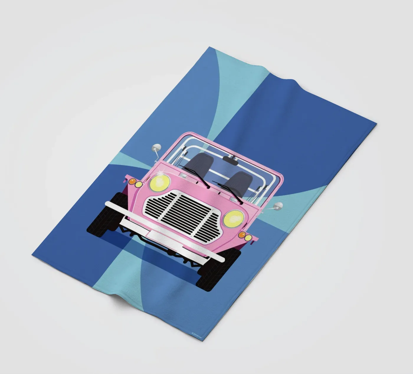 Mini-Moke Fleecedecke von Raphaël Delerue