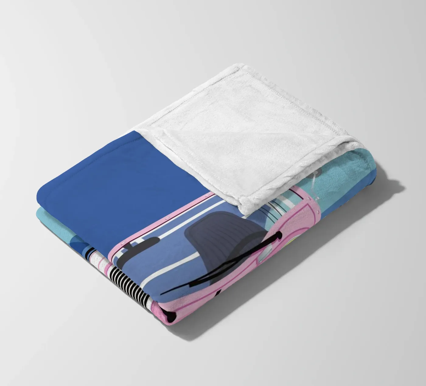 mini Moke fleece blanket by Raphaël Delerue