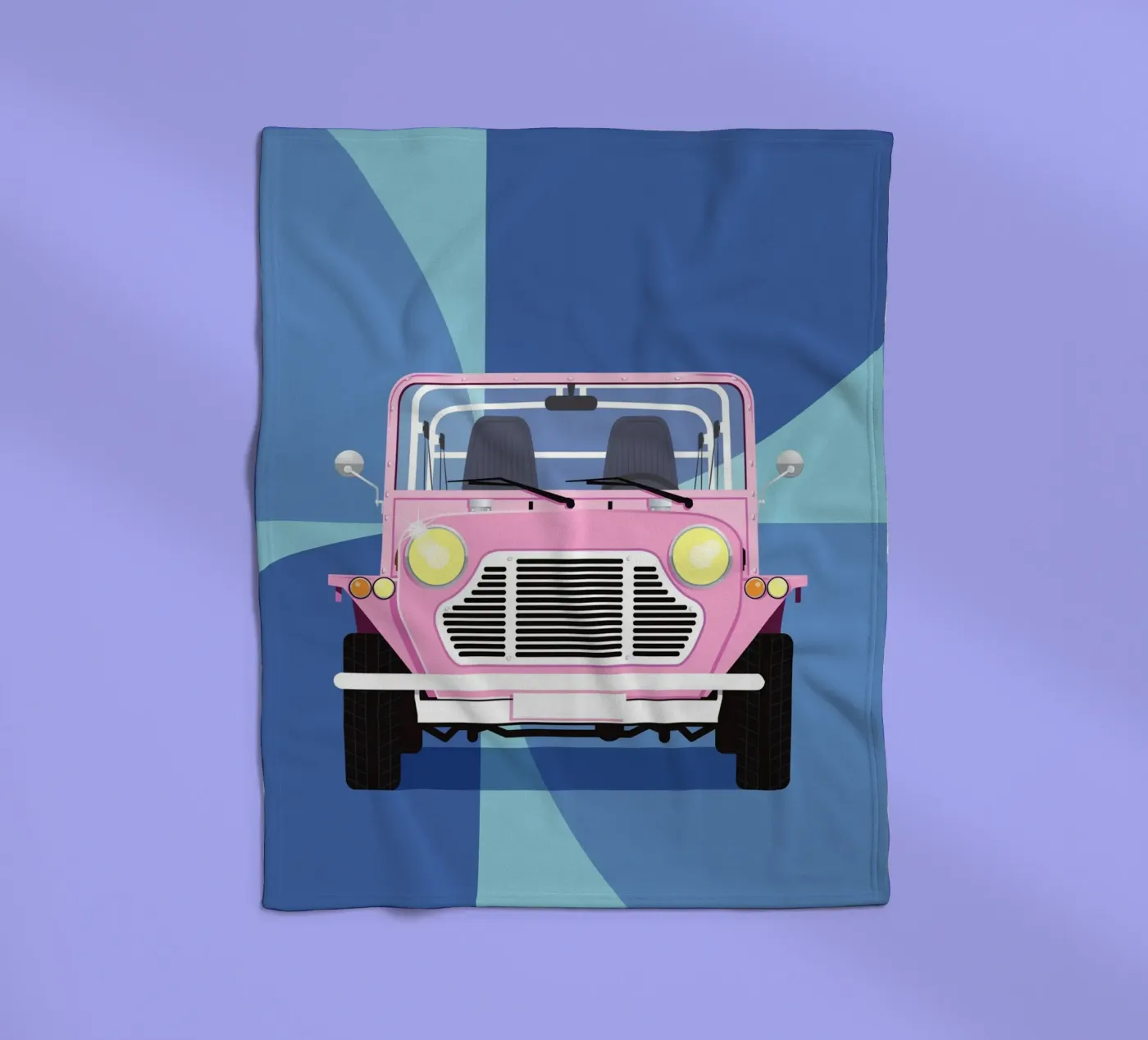 Mini-Moke Fleecedecke von Raphaël Delerue