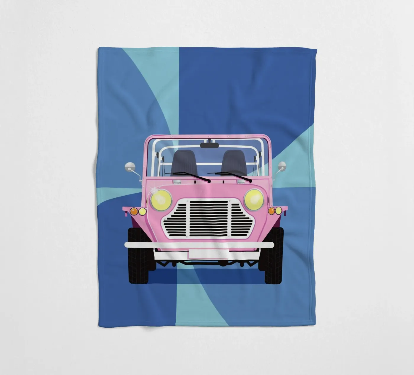 mini Moke fleece blanket by Raphaël Delerue