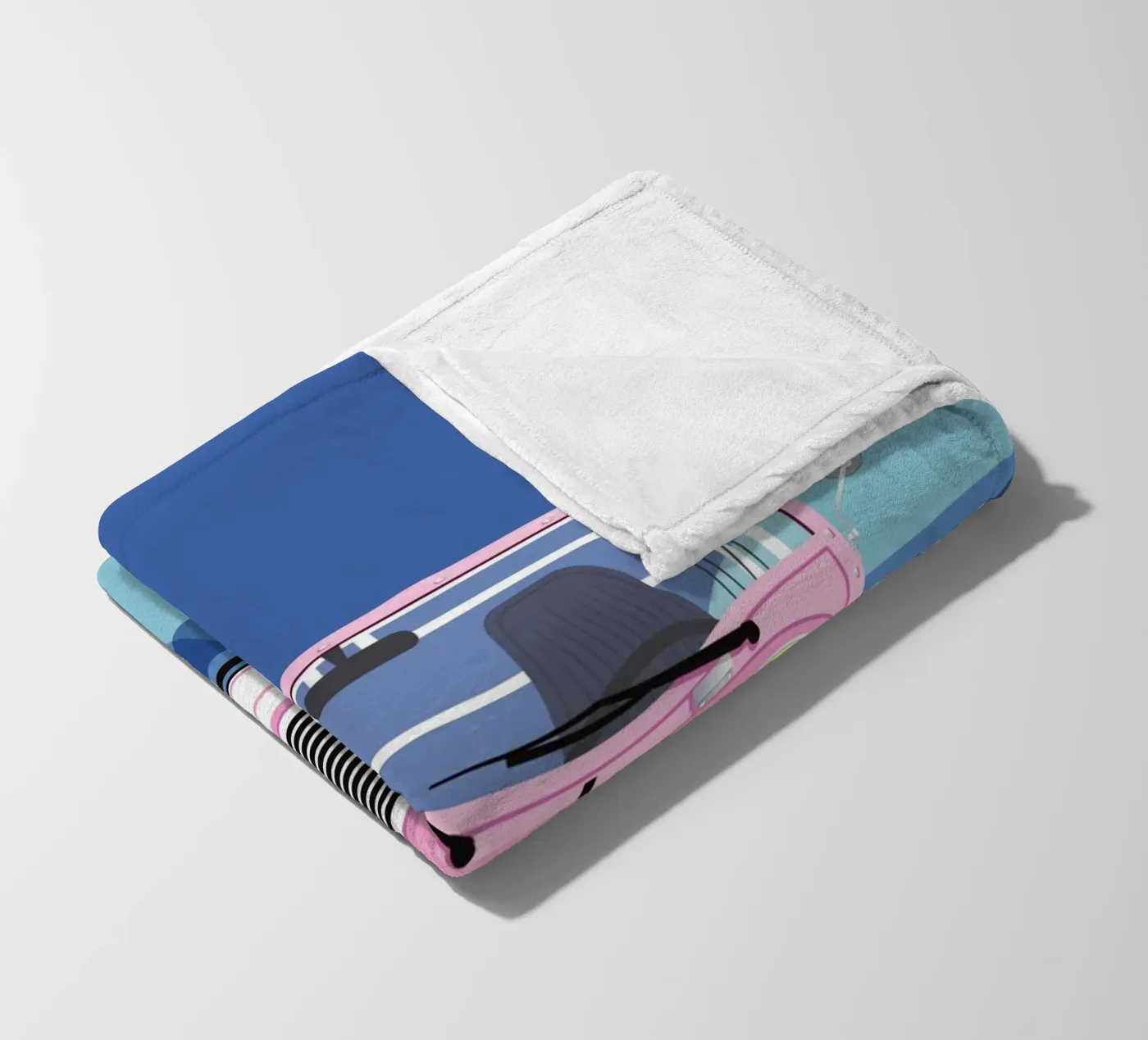 mini Moke fleece blanket by Raphaël Delerue