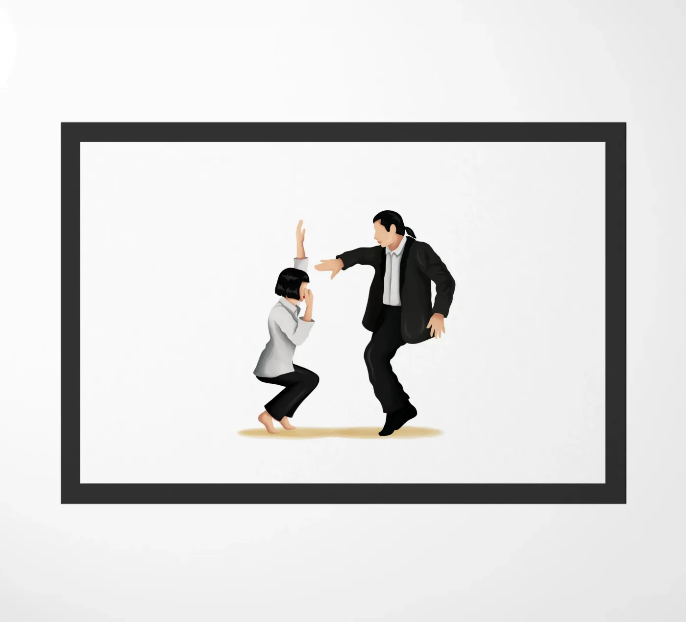Pulp Fiction doormat by Nour Tohme