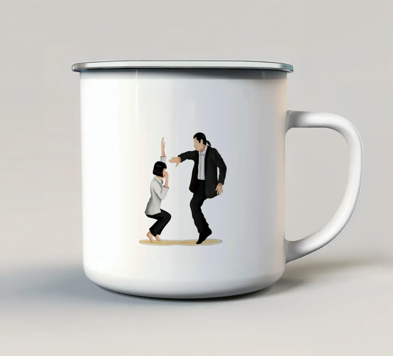 Pulp Fiction tazza in smalto da Nour Tohme