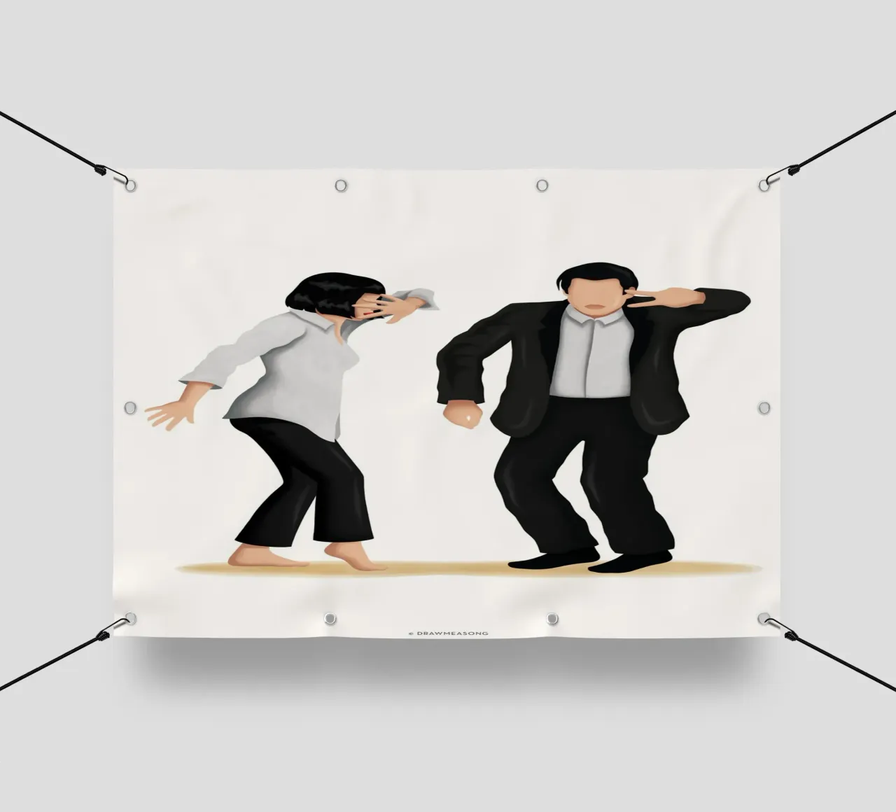 Pulp Fiction telo in pvc da Nour Tohme