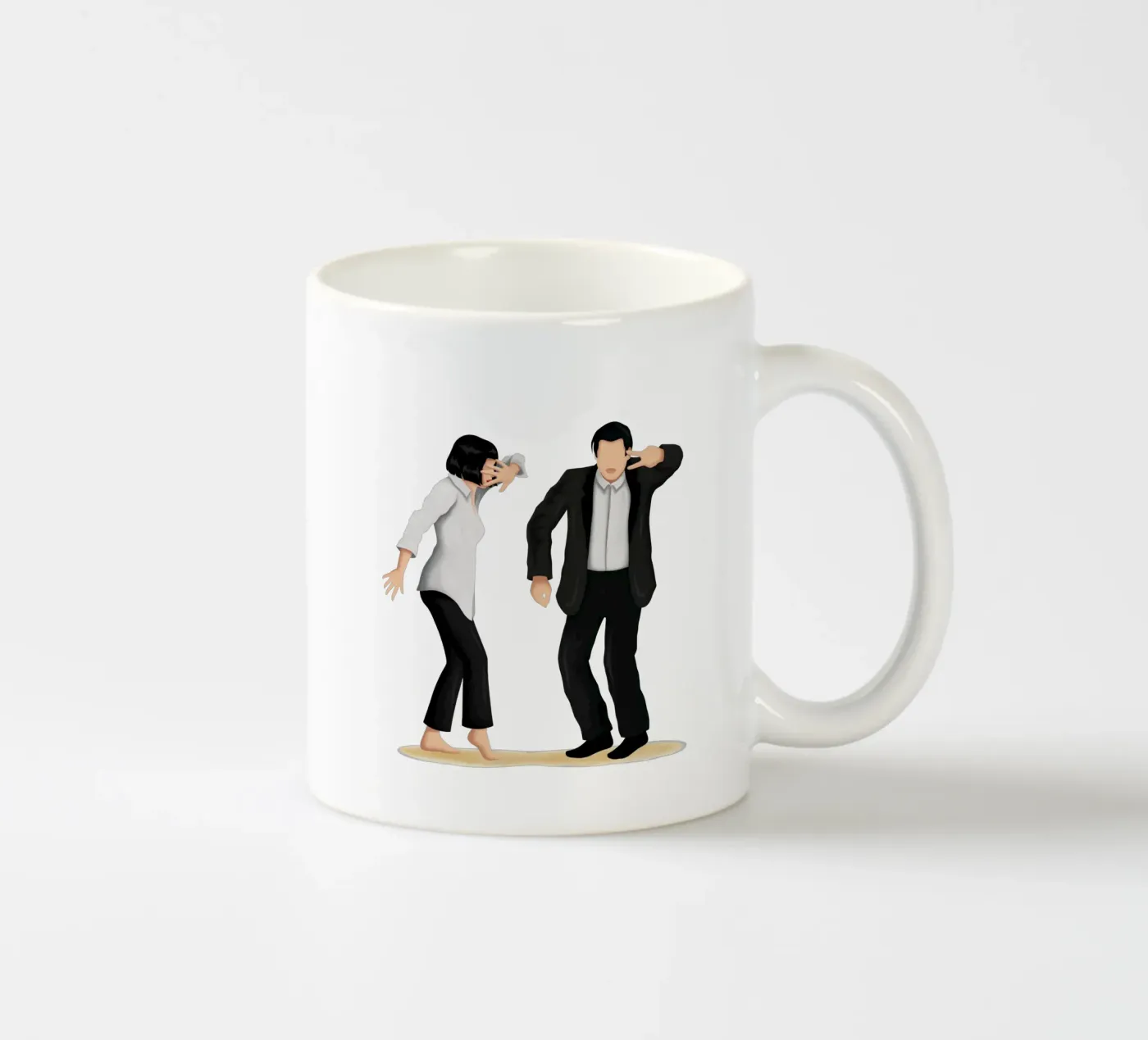 Pulp Fiction ceramic mug by Nour Tohme