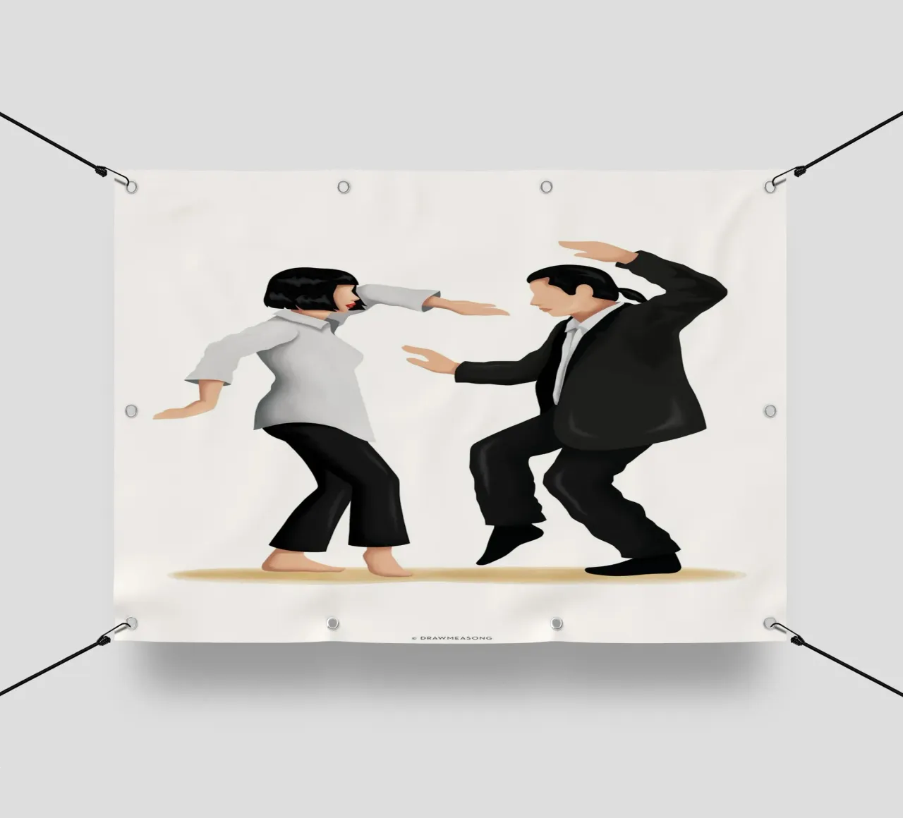 Pulp Fiction telo in pvc da Nour Tohme