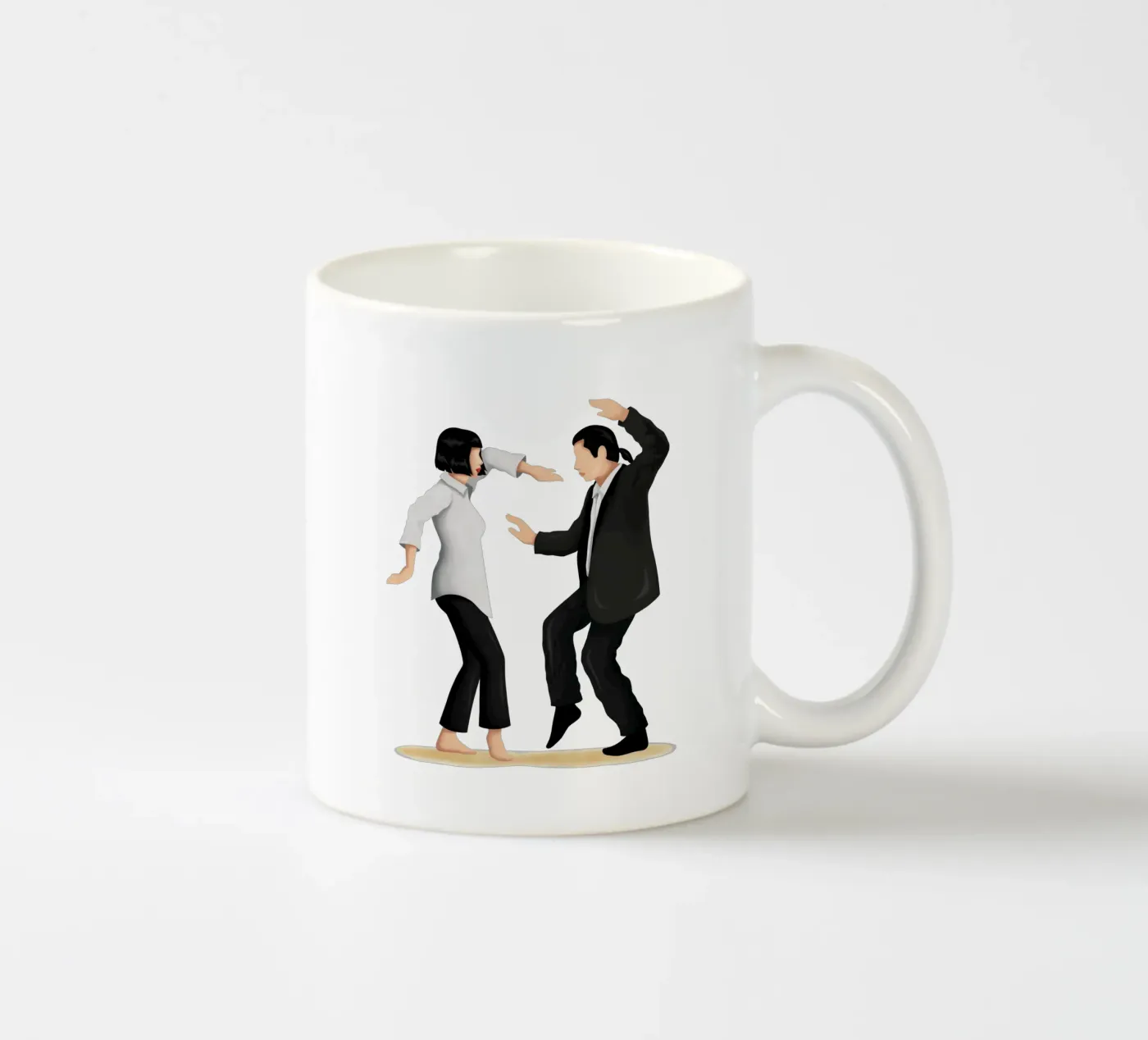 Pulp Fiction ceramic mug by Nour Tohme