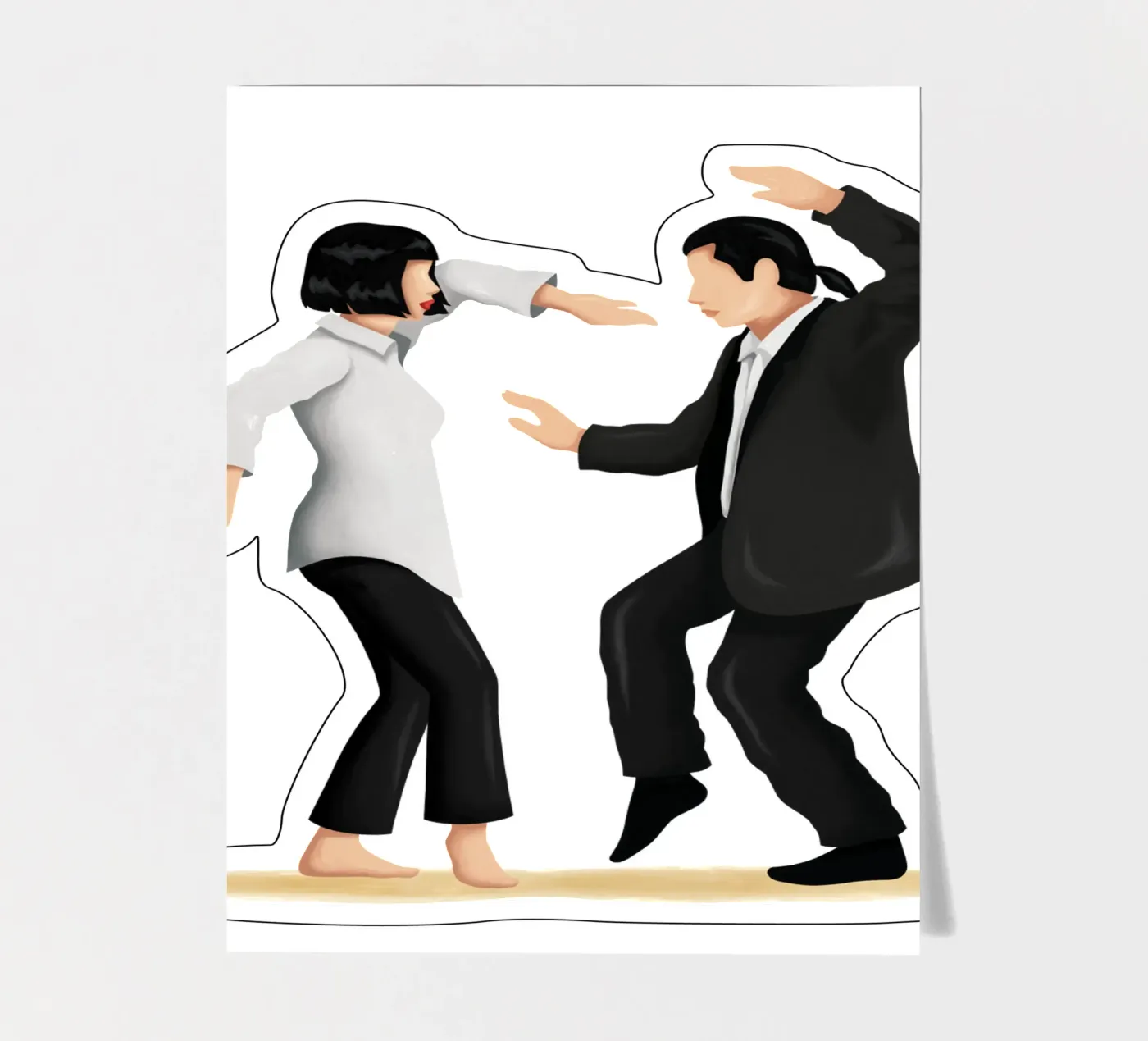 Pulp Fiction sticker sheet by Nour Tohme