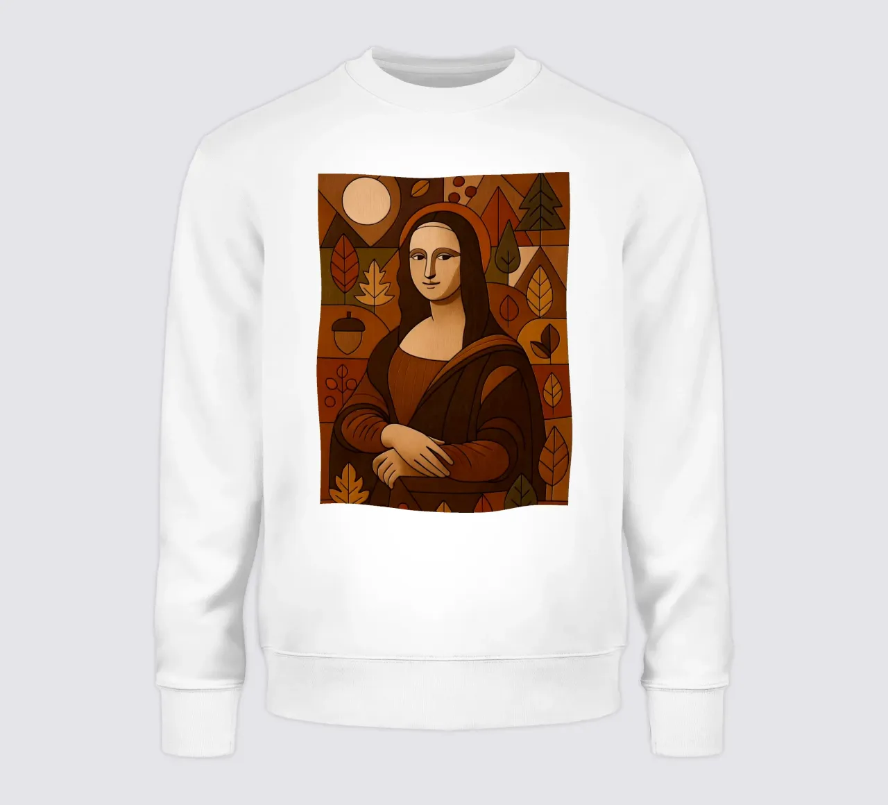 Mona Lisa Wood Effect felpa da ARTOMATIC