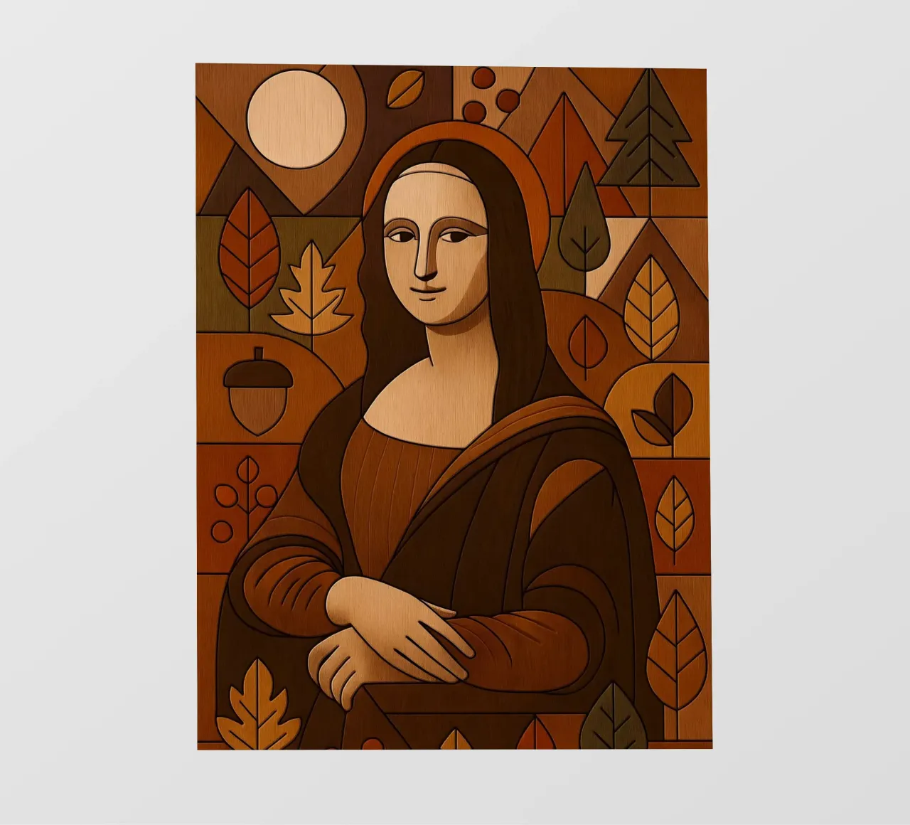 Mona Lisa Wood Effect pellicola backlit da ARTOMATIC