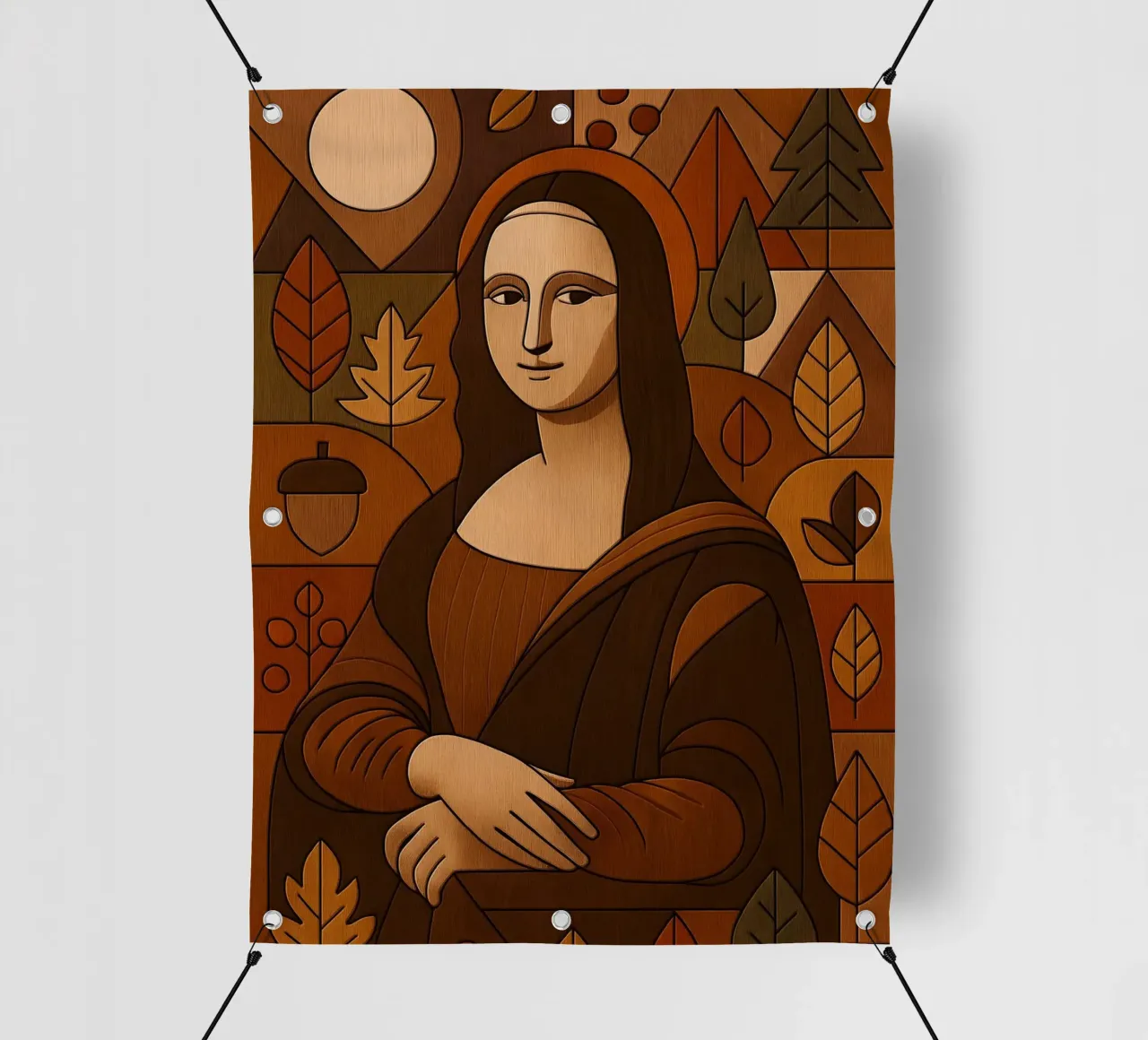 Mona Lisa Wood Effect telo in pvc da ARTOMATIC