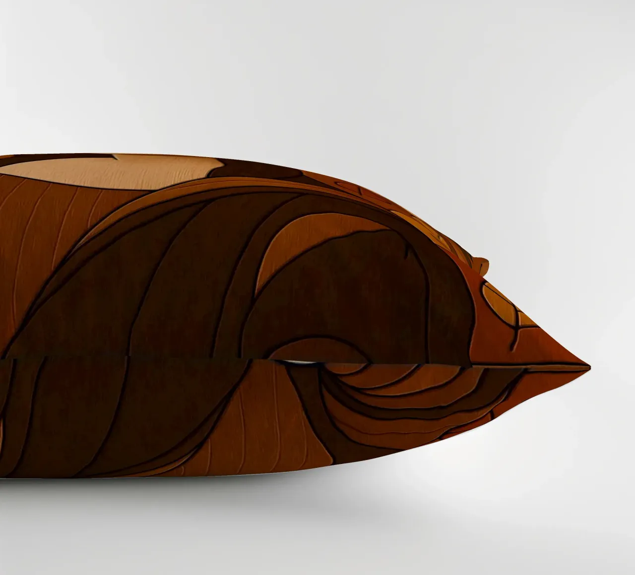 Mona Lisa Wood Effect cuscino da ARTOMATIC