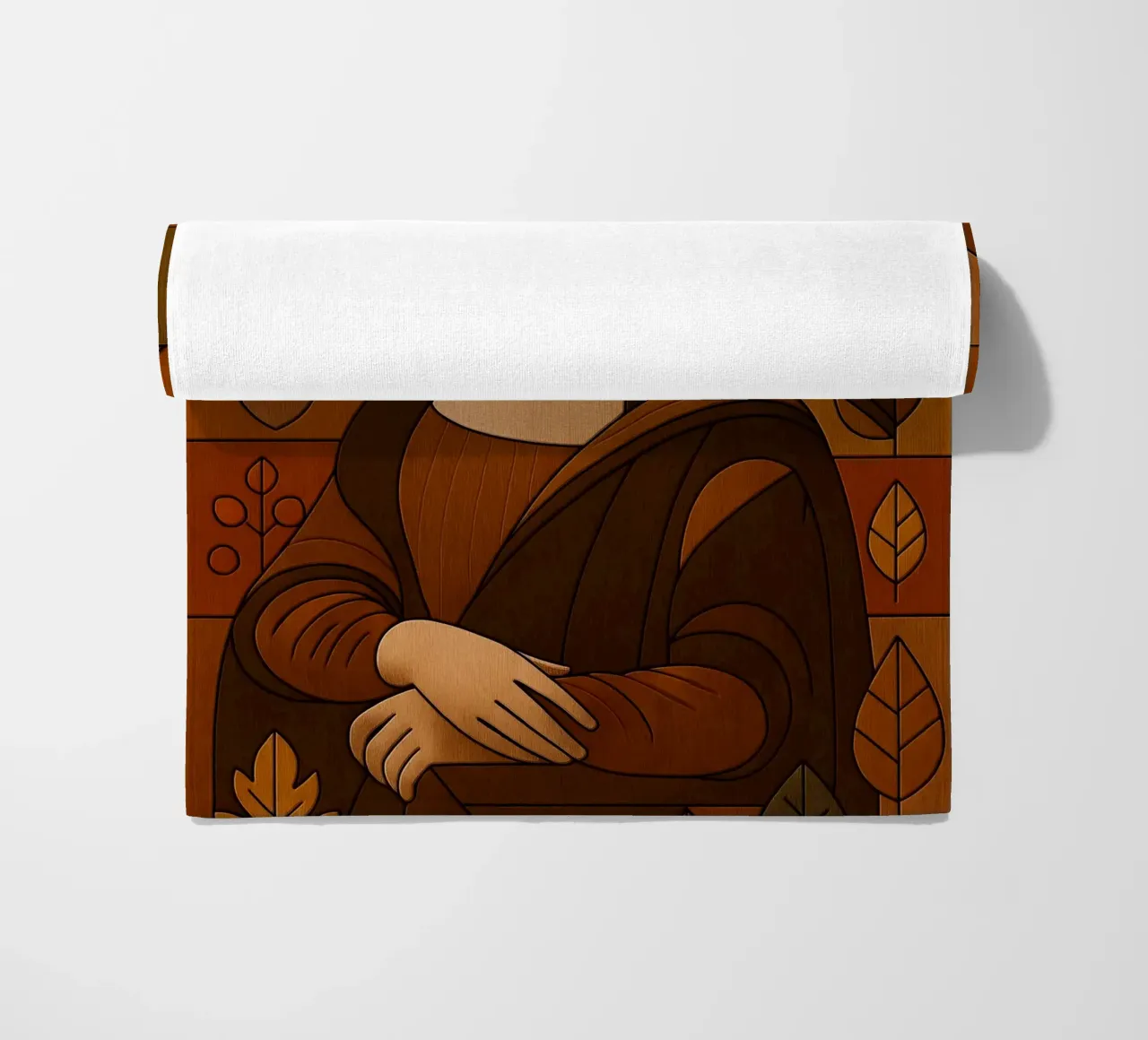 Mona Lisa Wood Effect telo mare da ARTOMATIC