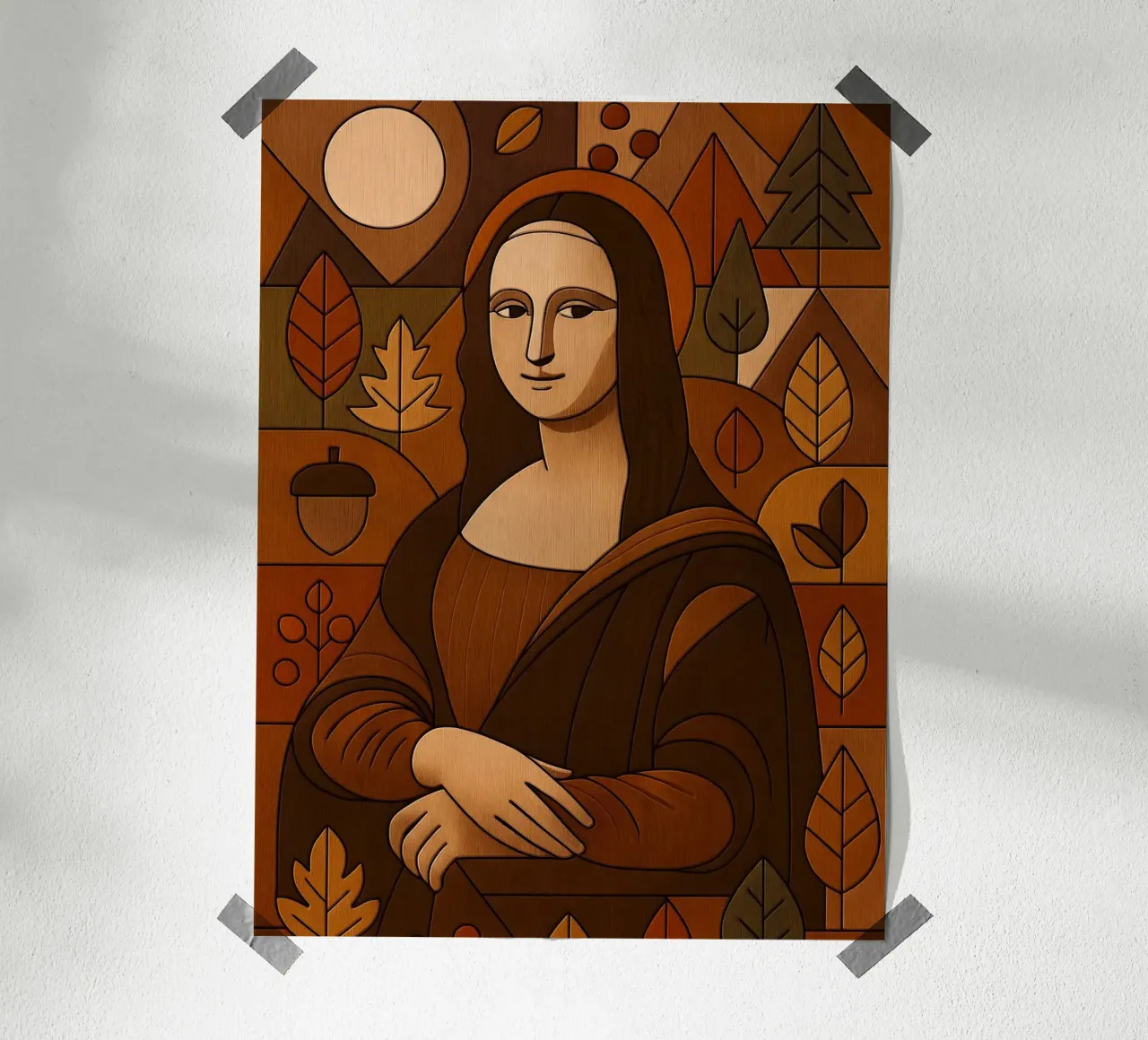 Mona Lisa Wood Effect carta hahnemühle da ARTOMATIC