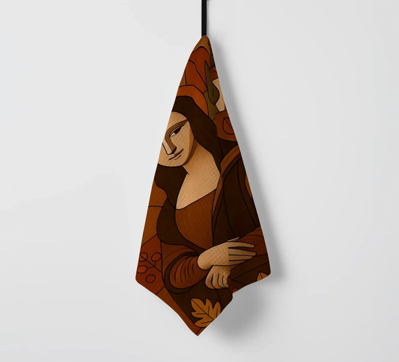 Mona Lisa Wood Effect canovaccio da cucina da ARTOMATIC