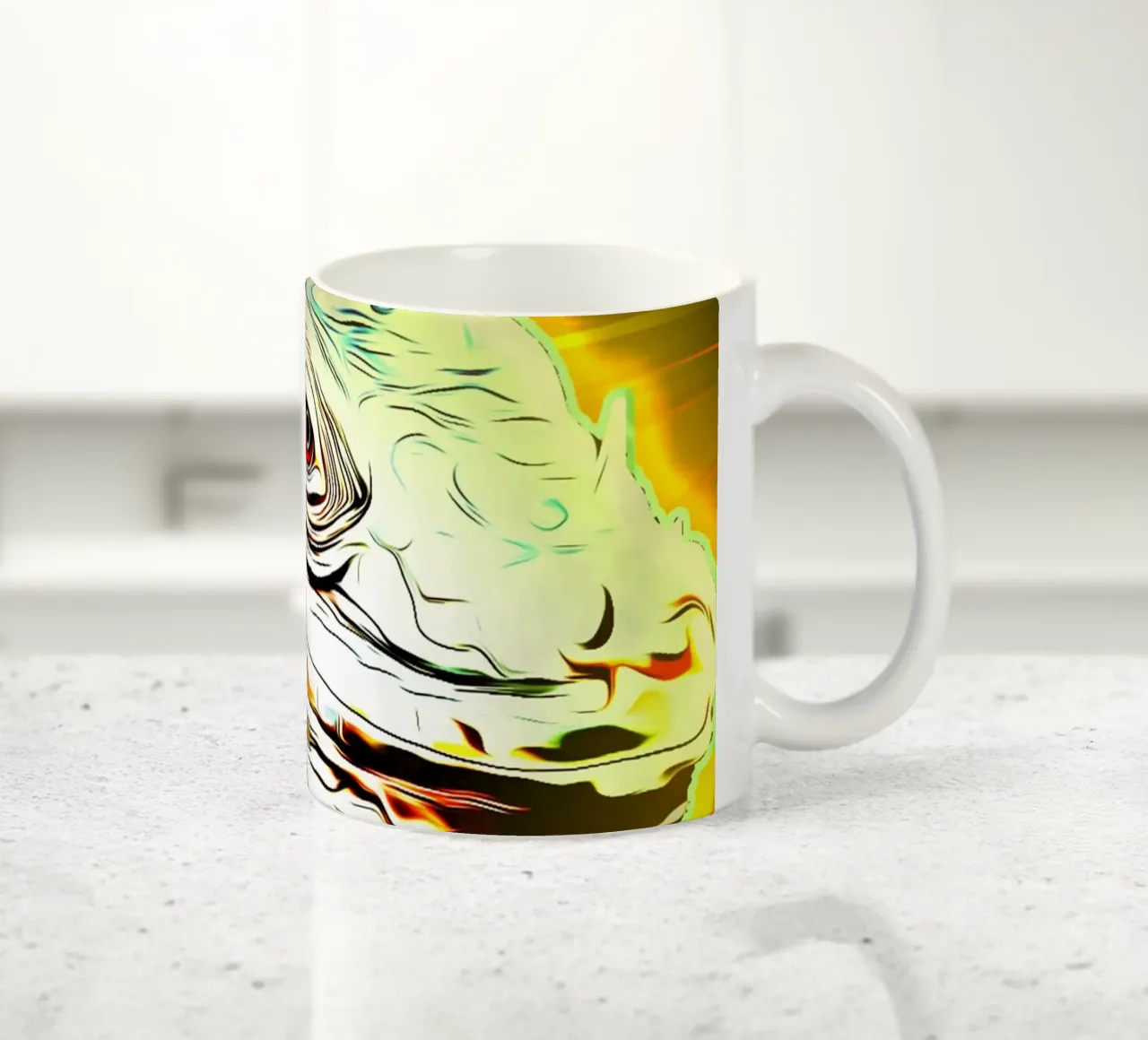 1001 Iguana art tazza in ceramica da trinara1001