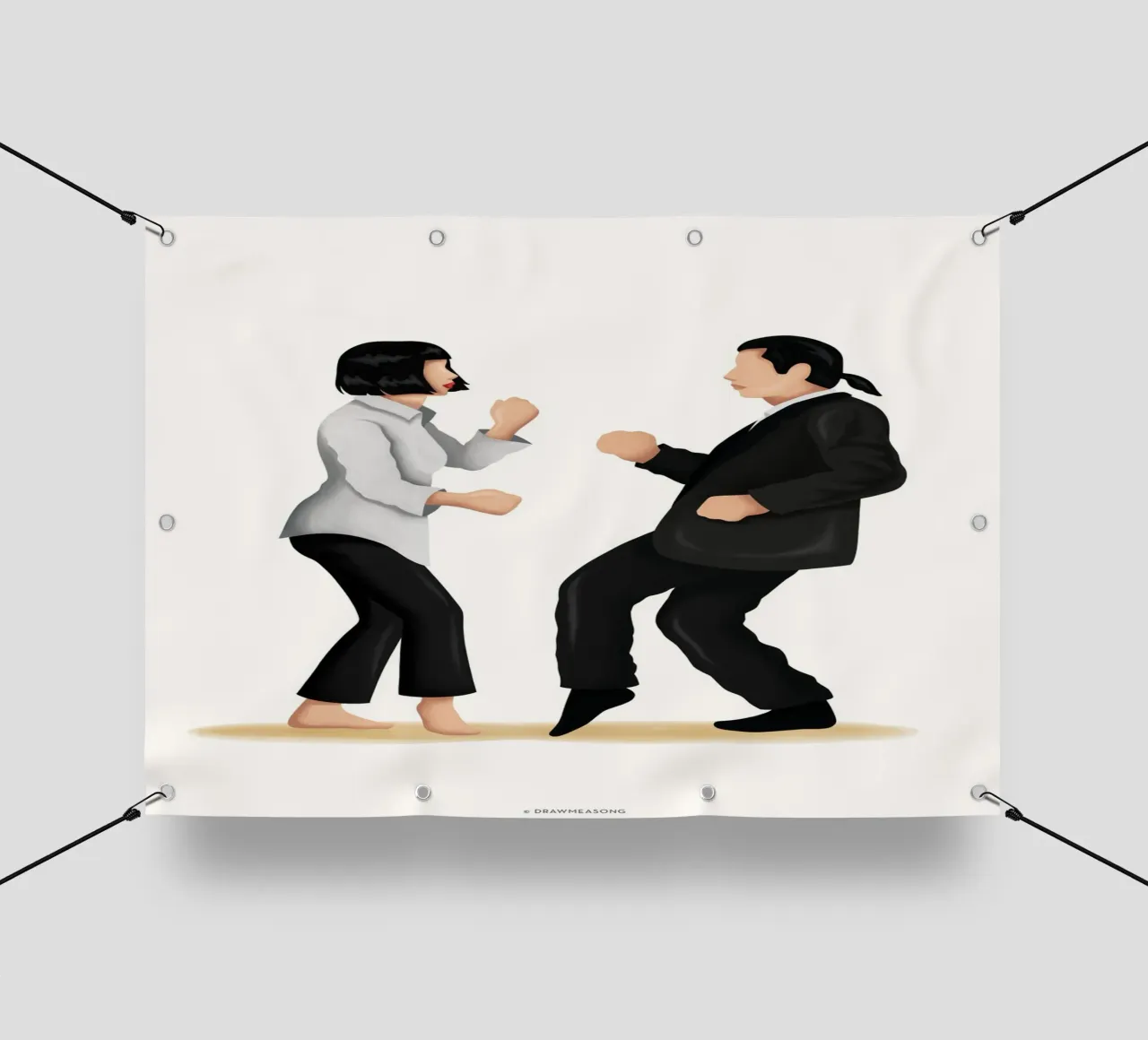 Pulp Fiction telo in pvc da Nour Tohme