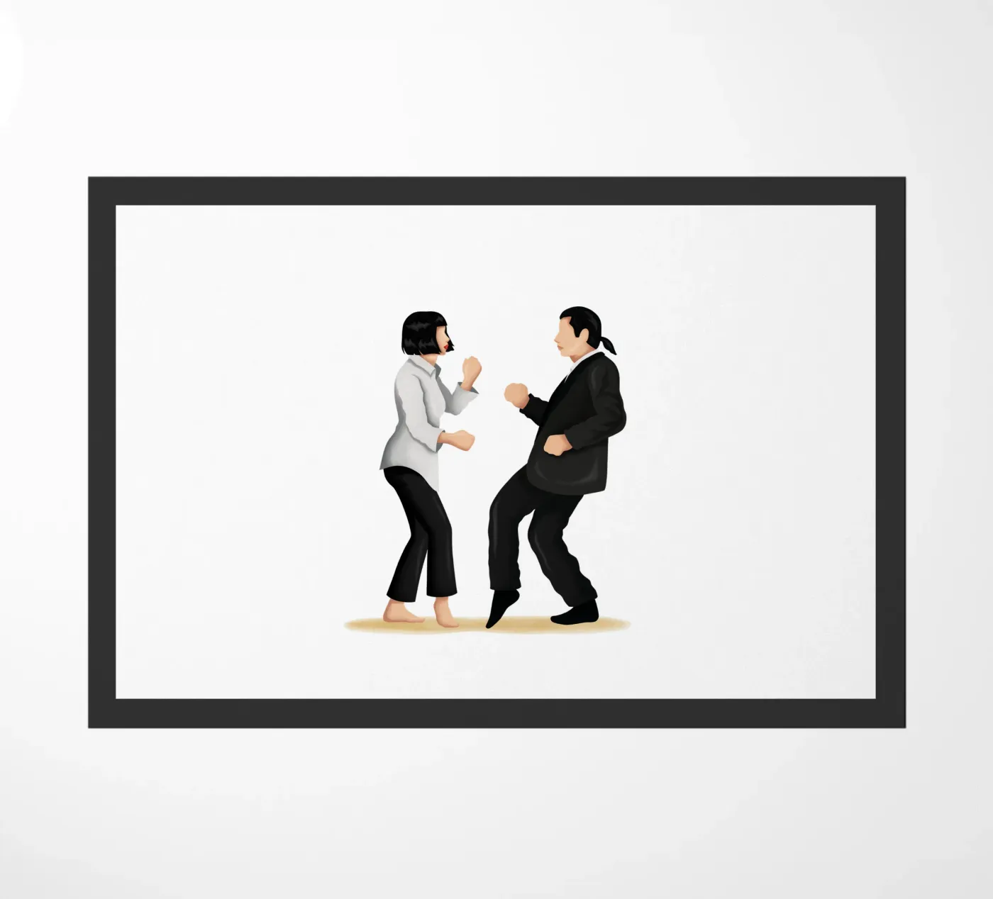 Pulp Fiction doormat by Nour Tohme