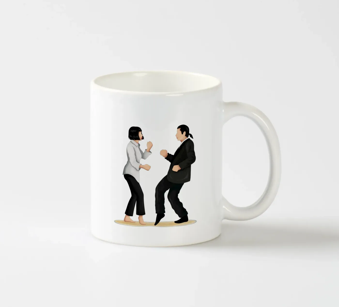 Pulp Fiction ceramic mug by Nour Tohme