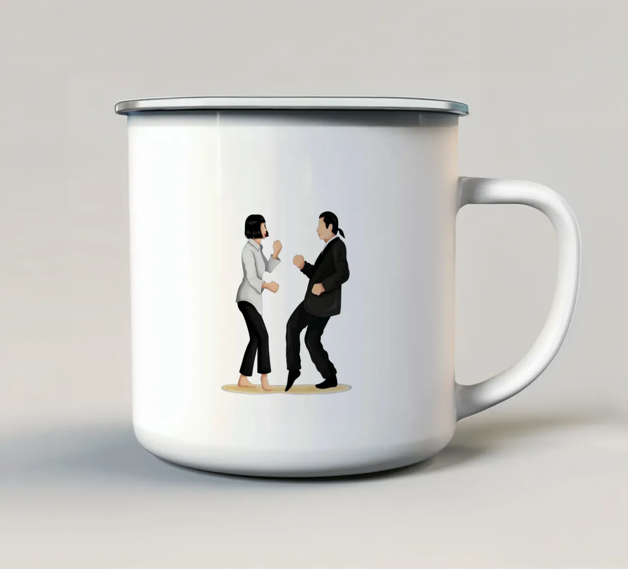 Pulp Fiction tazza in smalto da Nour Tohme