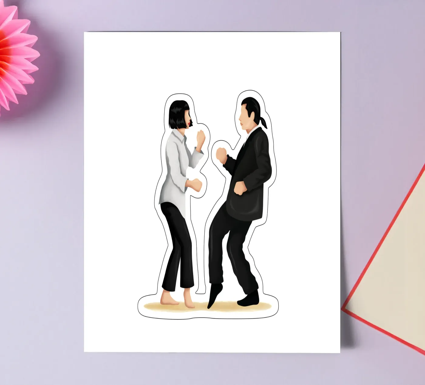Pulp Fiction sticker sheet by Nour Tohme