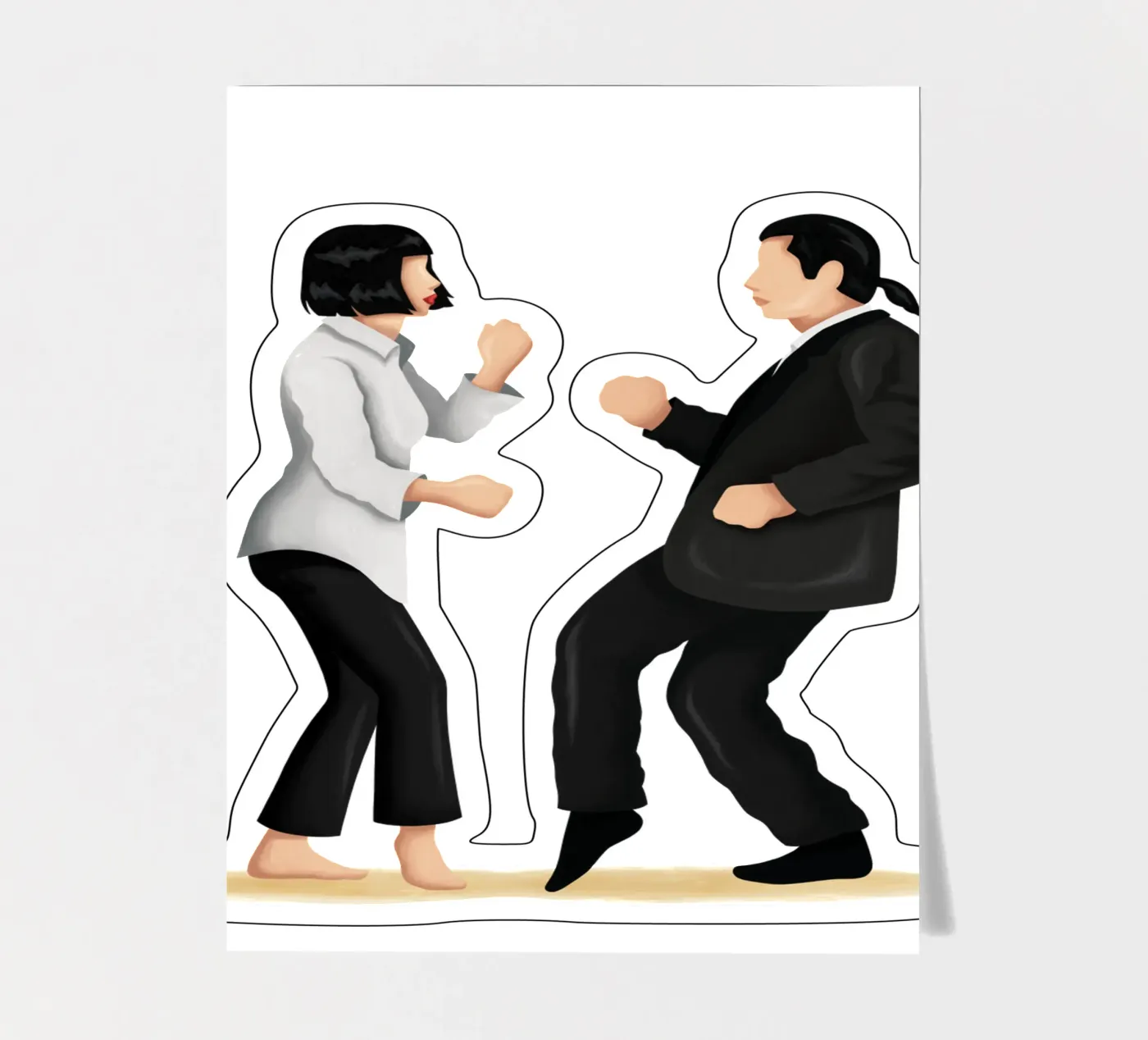 Pulp Fiction sticker sheet by Nour Tohme