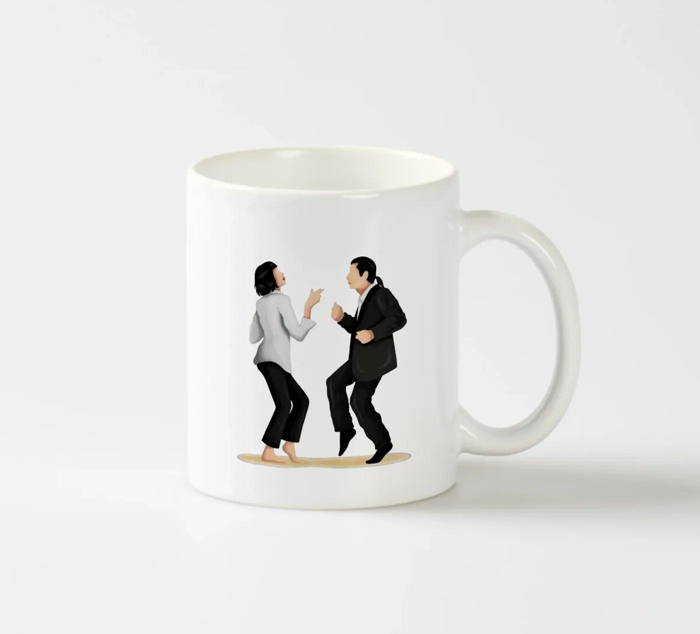 Pulp Fiction ceramic mug by Nour Tohme