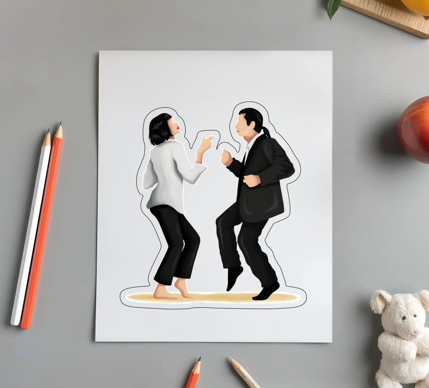 Pulp Fiction sticker sheet by Nour Tohme