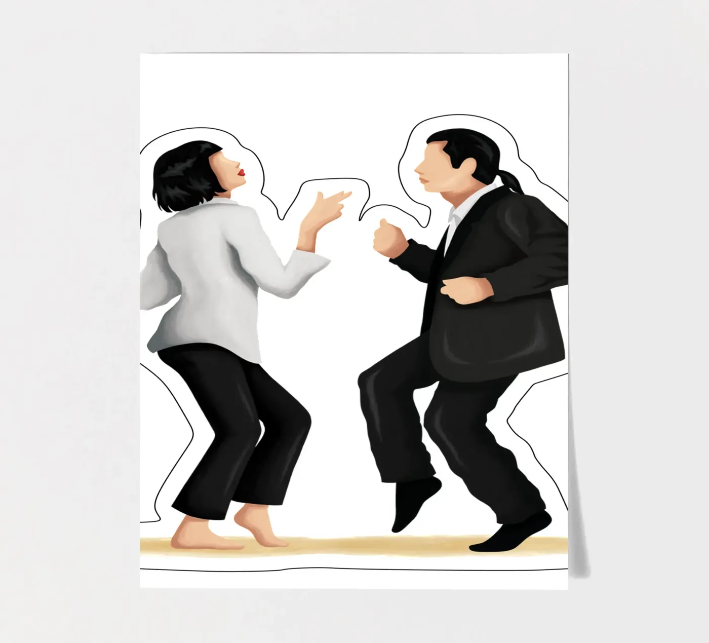 Pulp Fiction sticker sheet by Nour Tohme