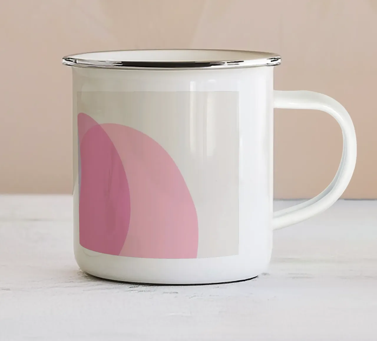 Riflettere tazza in smalto da Rose Beck Art